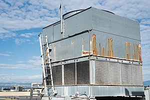 older cooling tower that needs to be decommissioned