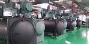 a chiller system that is receiving commercial HVAC water treatment services