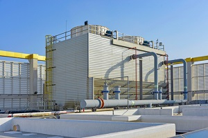 exterior shot of district cooling plant