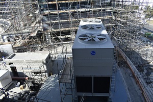 cooling tower for air conditioning system in compliance with local law 77
