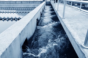 modern urban wastewater treatment plant