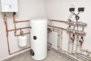 well installed hot water system