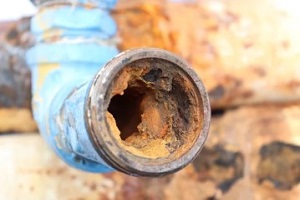 corrosion in water pipe