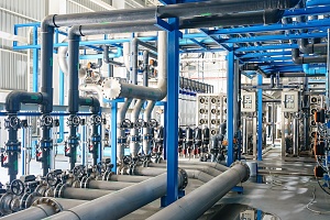 industrial water treatment room