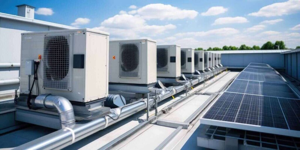 solar power panels and HVAC systems with automation