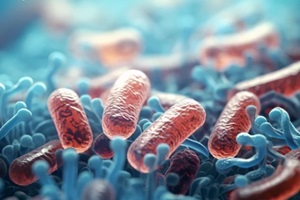 3d rendered illustration of a bacteria