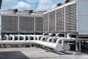 cooling towers unit on the roof